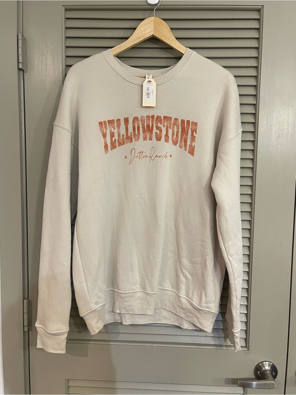 Oat Collective Yellowstone Graphic Crewneck Sweatshirt - Cream